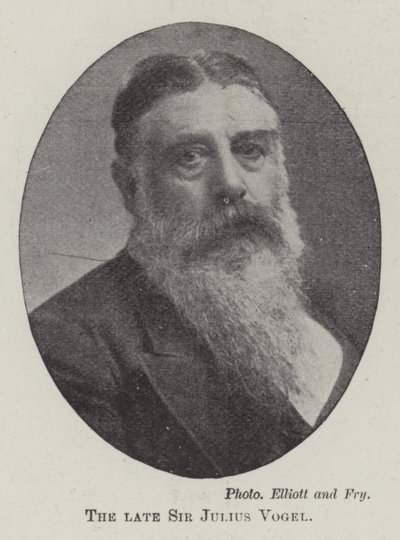 Zesnulý sir Julius Vogel od English Photographer