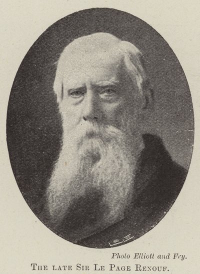 Zesnulý sir Le Page Renouf od English Photographer