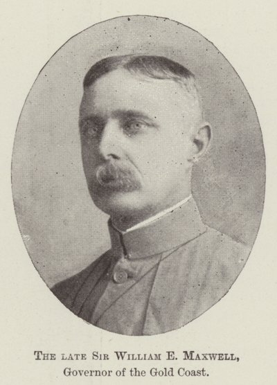 Zesnulý Sir William E Maxwell, guvernér Gold Coast od English Photographer