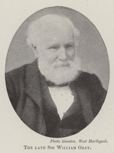 Zesnulý sir William Gray od English Photographer