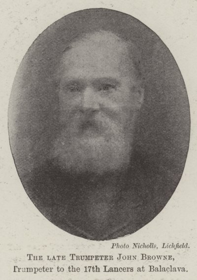 Zesnulý Trumpeter John Browne, Trumpeter 17th Lancers at Balaclava od English Photographer