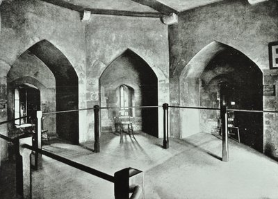 Tower of London, Tower Hill: státní vězeňská místnost v Beauchamp Tower, 1895 od English Photographer