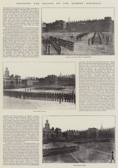 Trooping the Color na Queens Birthday od English Photographer