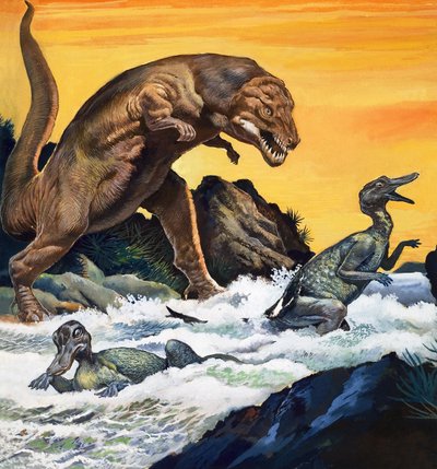 Tyranosaurus Rex, z filmu "Při hledání dinosaurů od English Photographer