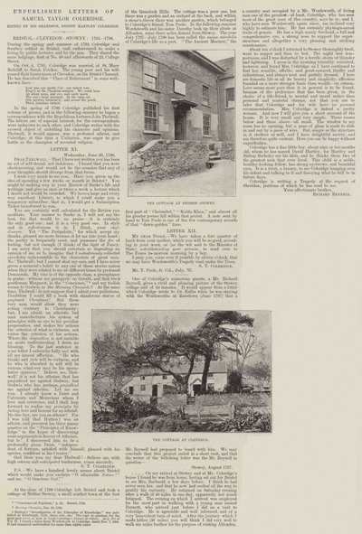 Nepublikované dopisy Samuela Taylora Coleridge od English Photographer