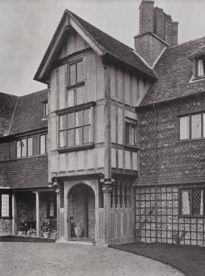 Upton Grey House, Winchfield, Hants, Anglie (černobílá fotografie) od English Photographer