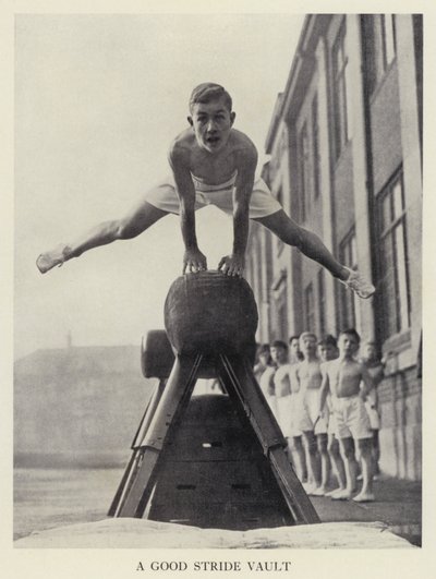 Voltiž: Přeskok s dobrým krokem (černobílá fotografie) od English Photographer