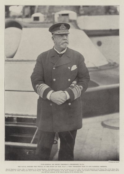Viceadmirál Sir Henry Frederick Stephenson, KCB, námořní důstojník, který by v případě války hrál velmi významnou roli v naší národní obraně od English Photographer