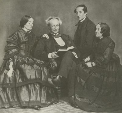 Viktoriánská rodinná skupina, 1857 od English Photographer