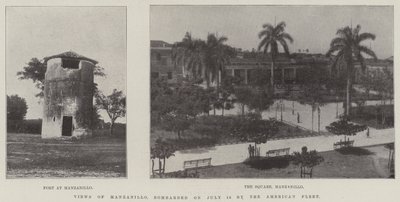 Pohledy na Manzanillo, bombardované 18. července americkou flotilou od English Photographer