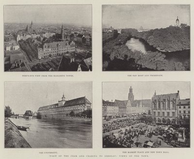 Návštěva cara a carevny v Breslau, pohledy na město od English Photographer