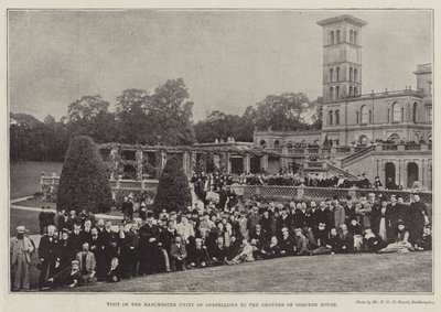 Návštěva Manchester Unity of Oddfellows v Grounds of Osborne House od English Photographer