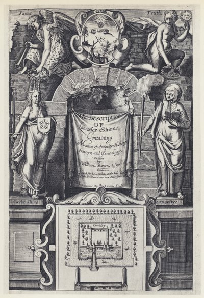 W Burton, The Description of Leicester Shire, I White 1622 (č/b foto) od English Photographer