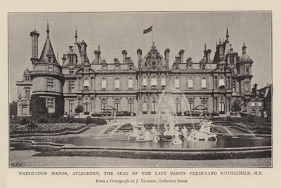 Waddesdon Manor, Aylesbury, sídlo zesnulého barona Ferdinanda Rothschilda, MP od English Photographer