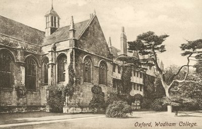 Wadham College, Oxford, Oxfordshire (čb fotografie) od English Photographer