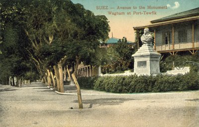 Wagham Monument, Port Taufiq, Suez (barevné foto) od English Photographer