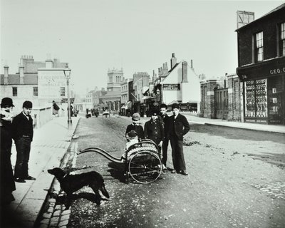Wandsworth High Street: Pohled na západ, 1890 od English Photographer