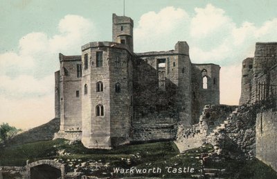 Hrad Warkworth, Northumberland (foto) od English Photographer