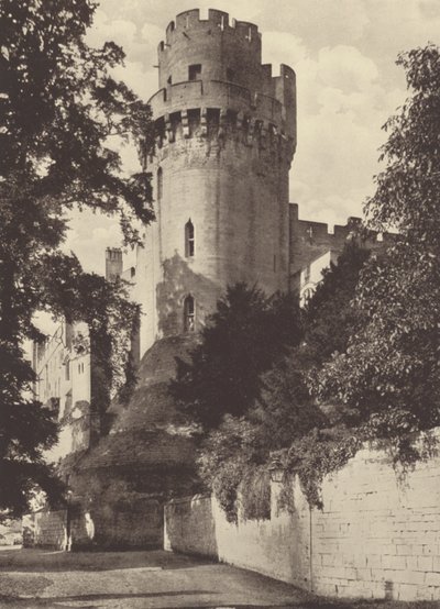 Hrad Warwick, Caesarova věž (čb fotografie) od English Photographer