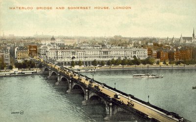 Waterloo Bridge a Somerset House (barevná fotografie) od English Photographer