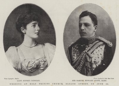 Svatba v kostele Nejsvětější Trojice, Sloane Street, 29. června od English Photographer