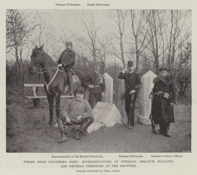 Kde se setkávají čtyři země, zástupci Německa, Belgie, Holandska a neutrálního teritoria na hranici od English Photographer
