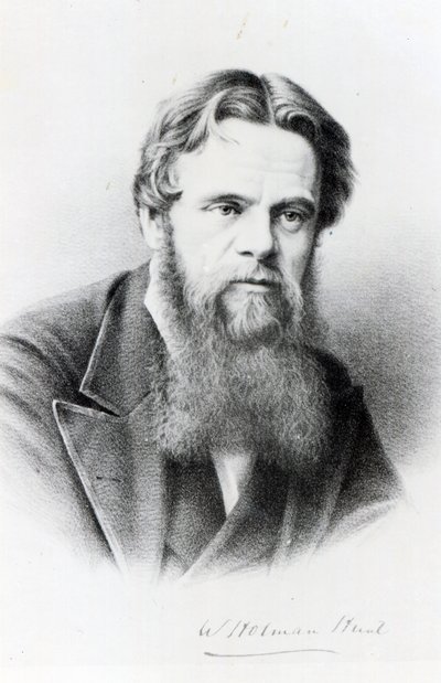 William Holman Hunt, rytina podle fotografie, kolem roku 1865 od English Photographer