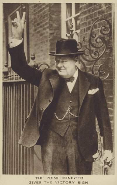 Winston Churchill (černobílá fotografie) od English Photographer