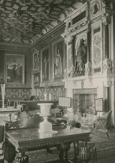 Zimní salon, Hatfield House od English Photographer
