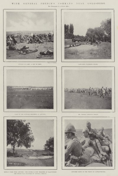 S velitelstvím General French poblíž Colesbergu od English Photographer