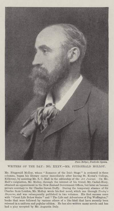 Spisovatelé dne, pan Fitzgerald Molloy od English Photographer