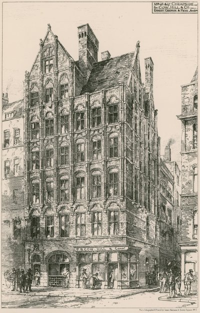 46-47 Cheapside; Ernest George & Peto, architekti od English School
