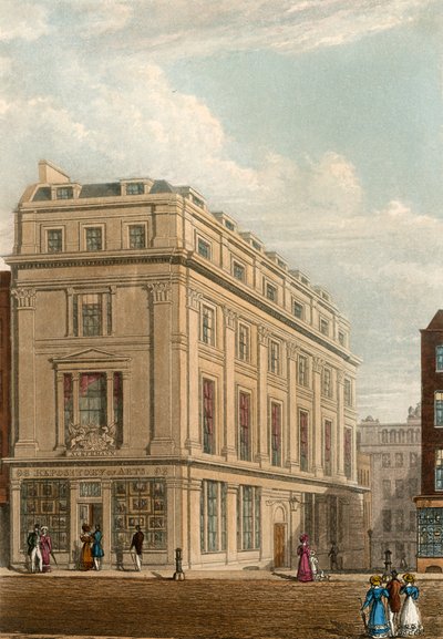96 Strand, Londýn; Ackermannova knihovna, repozitář umění od English School