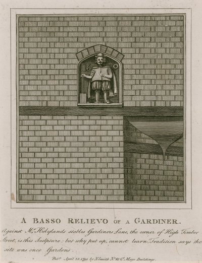 A Basso Relievo of a Gardiner od English School