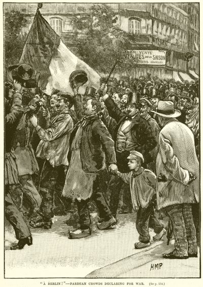 Berlín!--Pařížské davy se hlásí k válce od English School