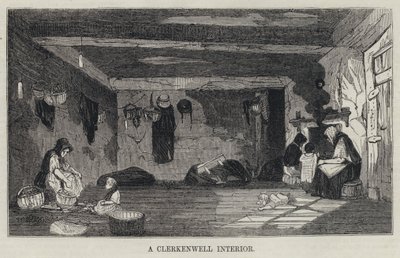 A Clerkenwell Interior (rytina) od English School