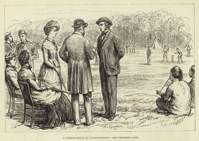 Kriketový zápas v Konstantinopoli od English School