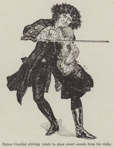 A Fiddle with One Tune, R E Francillon (rytina) od English School