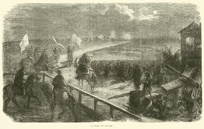 Vlajka příměří, prosinec 1870 od English School