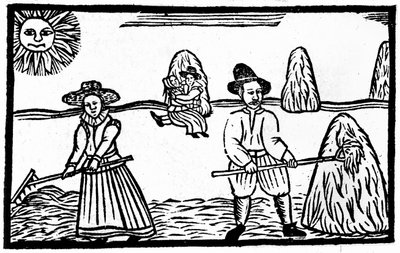 A Harvesting Scene, ilustrace z 