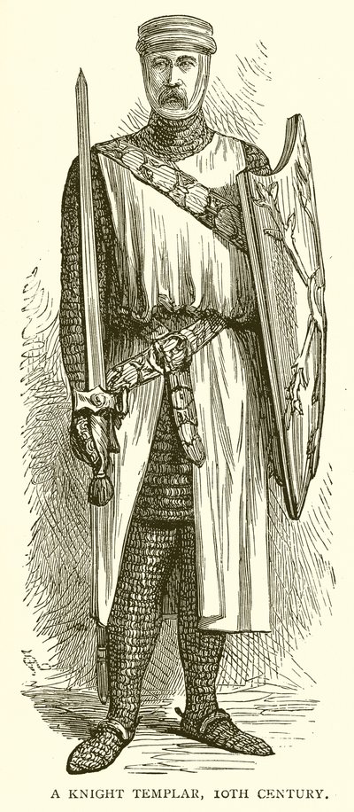 Templářský rytíř, 10. století od English School