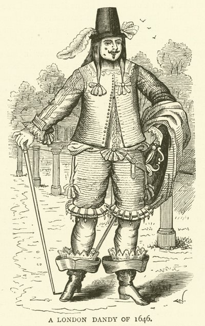 Londýnský Dandy z roku 1646 od English School