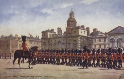 Březnová minulost, Horse Guards Parade, Whitehall od English School