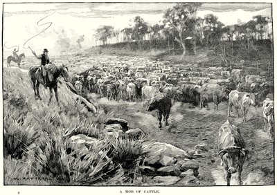 Tlupa dobytka (rytina) od English School