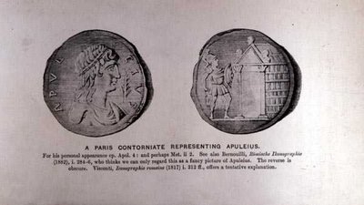 Pařížská kontorniata zastupující Apuleia (asi 124–170 n. l.) od English School