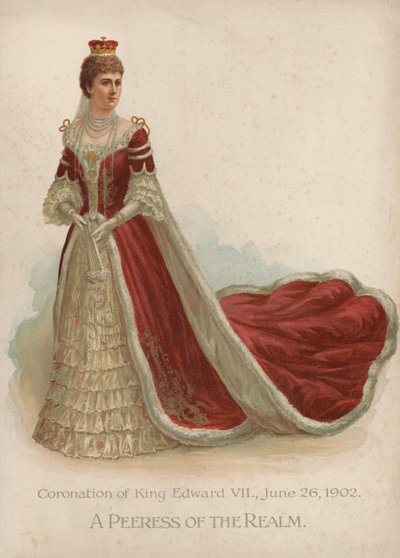Peeress of the Realm (chromolitho) od English School