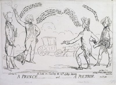 Princ a Poltron, vydal J. Aitken v roce 1789 od English School
