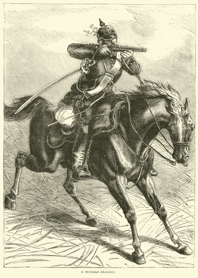 Pruský dragoun, září 1870 od English School