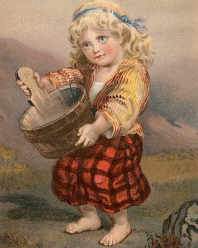 Skotská Lassie (barevná lito) od English School