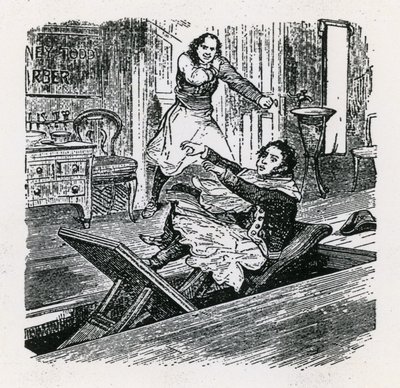 Šňůra perel aneb Přítel Fleet Street (1847), Britannia, Hoxton. Sweeney Todd od English School
